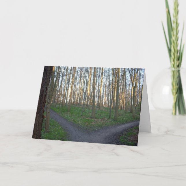 Carte Le chemin diverge - des choix (Devant)