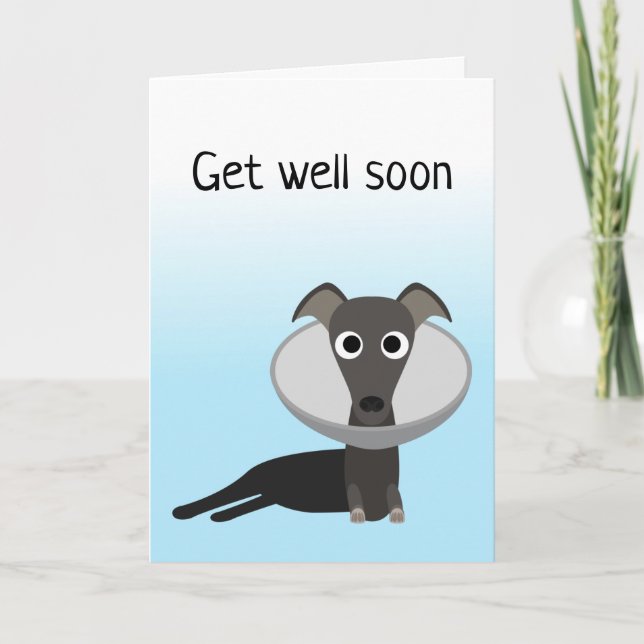 Carte Le chien mignon va bien bientôt (Devant)