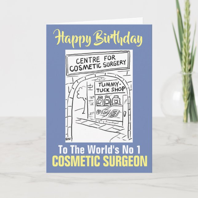 Carte Le Chirurgien Cosmétique No 1 - Joyeux anniversair (Devant)