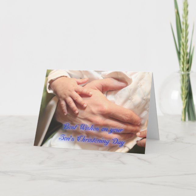Carte Le Christening du garçon (Devant)