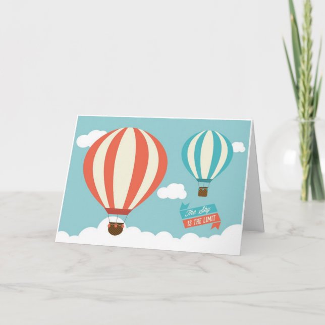 CARTE LE CIEL EST LA LIMITE - FÉLICITATIONS DE DIPLÔME (Devant)