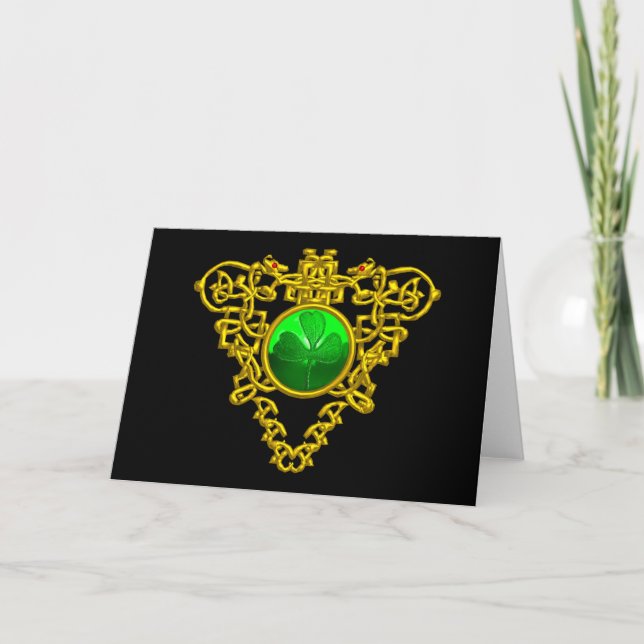 CARTE LE COEUR CELTIQUE DE SAINT PATRICK (Devant)