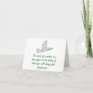 Carte Le Coeur D'Une Mère - Citations De Pardon