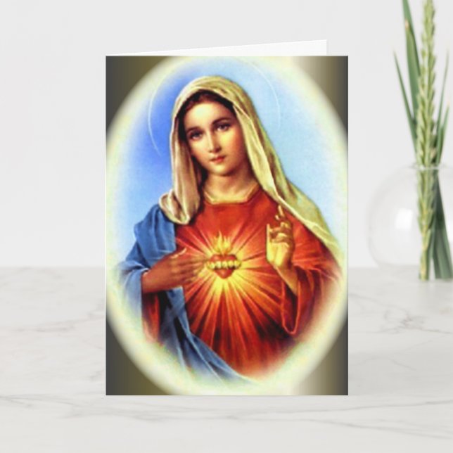 Carte Le Coeur Immaculé de la Vierge Marie (Devant)