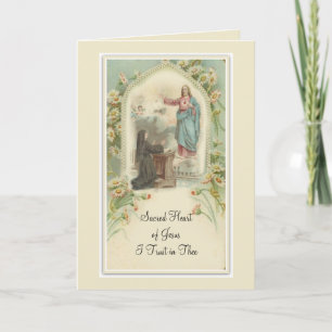 Carte Le coeur sacré de Jésus promet St Margaret Mary