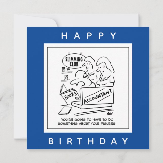 Carte Le comptable vérifie les livres dans un club aminc (Devant)