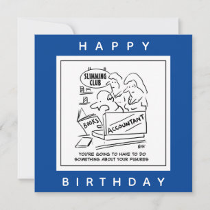 Carte Le comptable vérifie les livres dans un club aminc