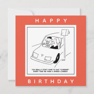 Carte Le conducteur dit du fromage en passant une caméra