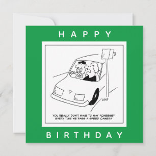 Carte Le conducteur dit du fromage en passant une caméra