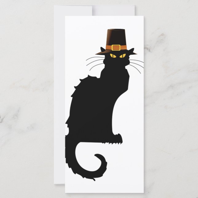 Carte Le Conversation Noir Thanksgiving Casquette pèleri (Devant)