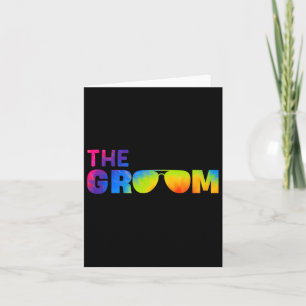 Carte Le Cool Groom Tie Dye Shades Funny Bachelor Party