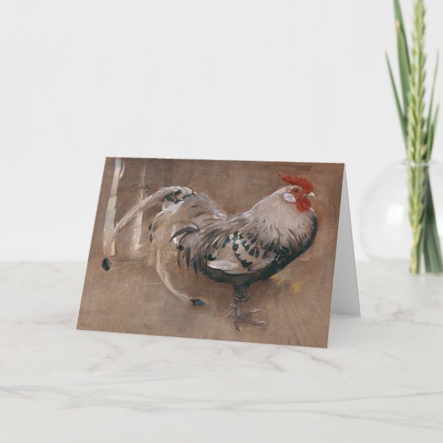 Carte Le coq à la broche | Joseph Crawhall (Devant)