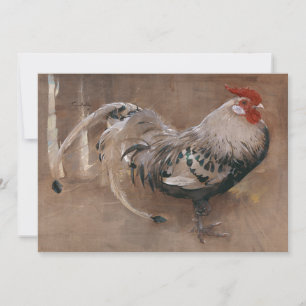 Carte Le coq à la broche Joseph Crawhall