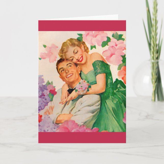 Carte le couple heureux (Devant)