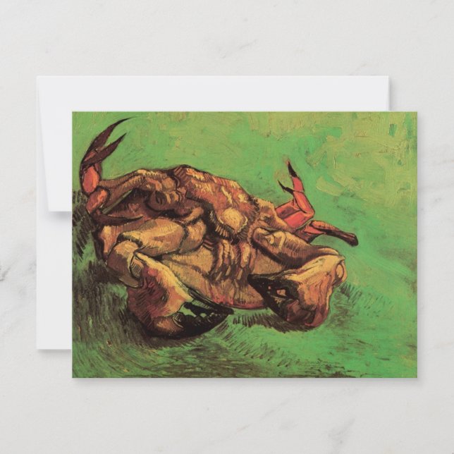 Carte Le crabe sur son dos par Vincent van Gogh (Devant)