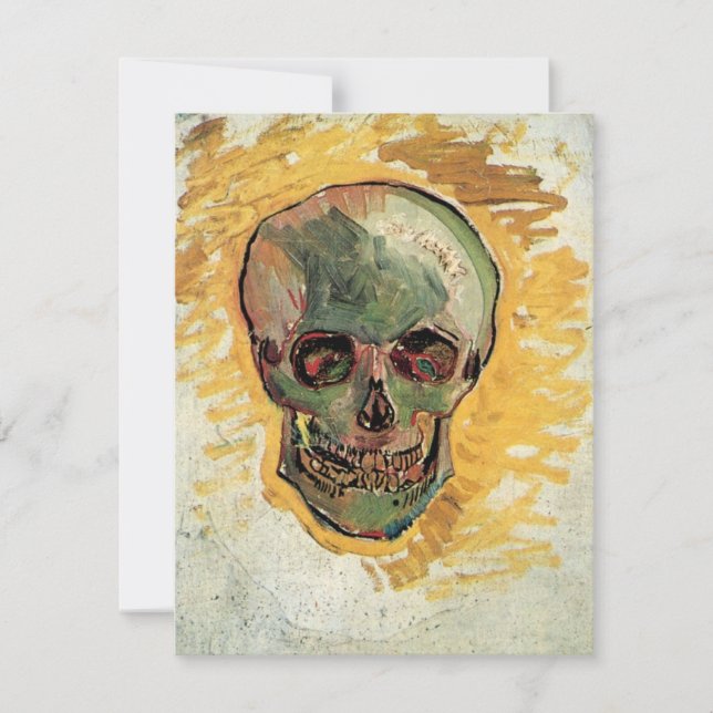 Carte Le crâne de la vie morte par Vincent van Gogh (Devant)