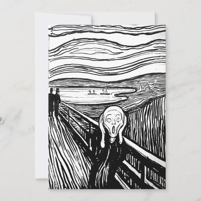Carte Le cri d'Edvard Munch (Devant)