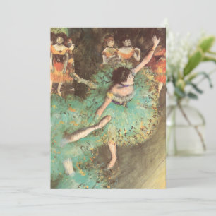 Carte Le Danseur Vert par Edgar Degas, Ballet Vintage