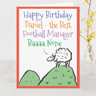 Carte Le design des moutons Joyeux Anniversaire à un res