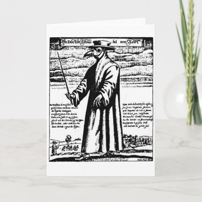 Carte Le docteur de la peste. (Devant)