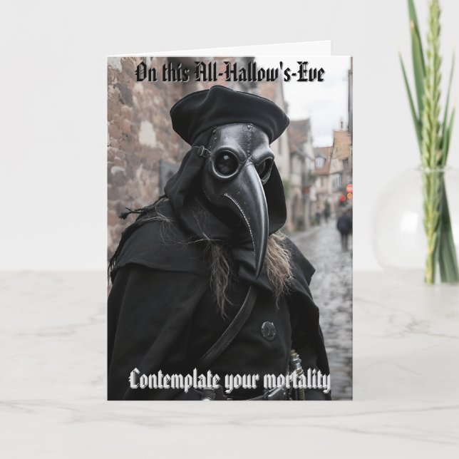 Carte Le docteur de la peste Halloween (Devant)