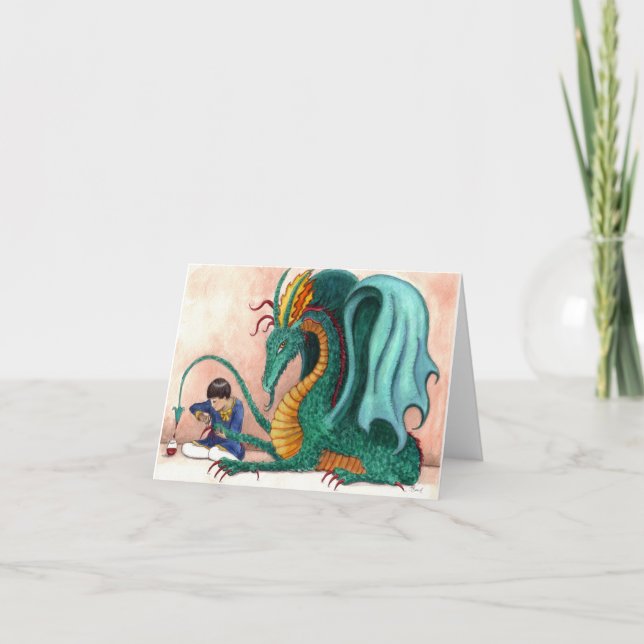 Carte Le dragon choyé (Devant)