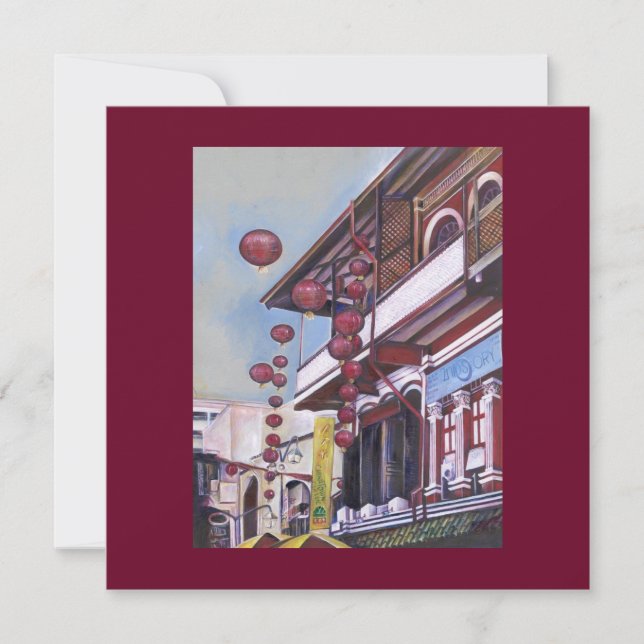 Carte Le dragon levant de mon père, Singapour (Devant)