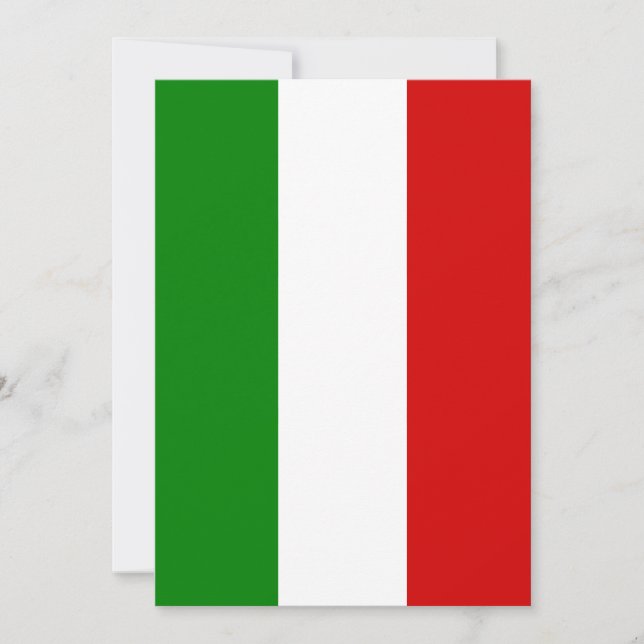Carte Le drapeau italien (Devant)