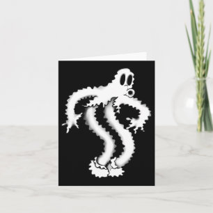 Carte Le Fantôme de Clown Tremblant Spooky Blackwork 