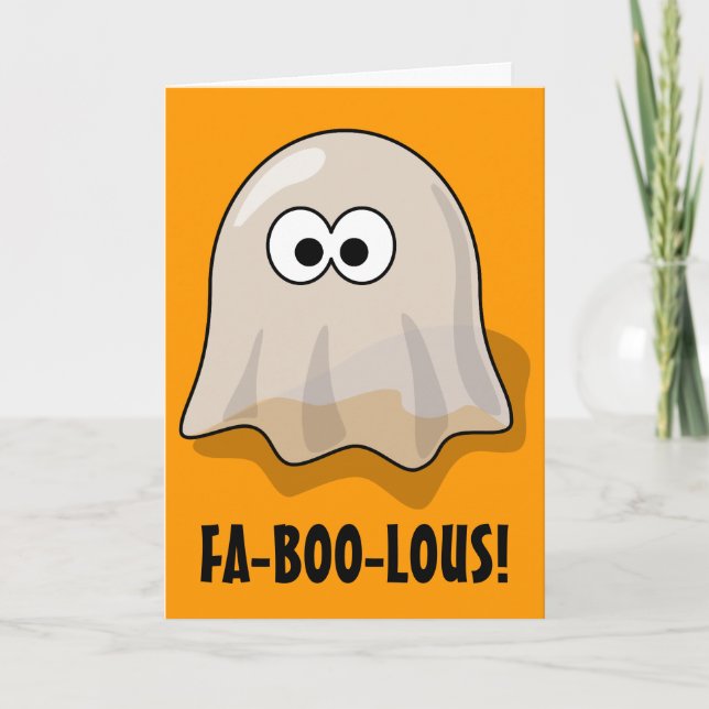 Carte Le Fantôme d'Halloween de la Coupe FA-BOO-Lous (Devant)