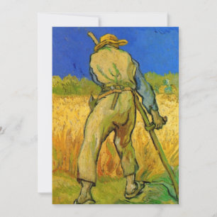 Carte Le Faucheur (d'après Millet) de Vincent van Gogh