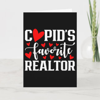 Carte Le favori de Cupidon Realtor Cœur Mignon Saint Val