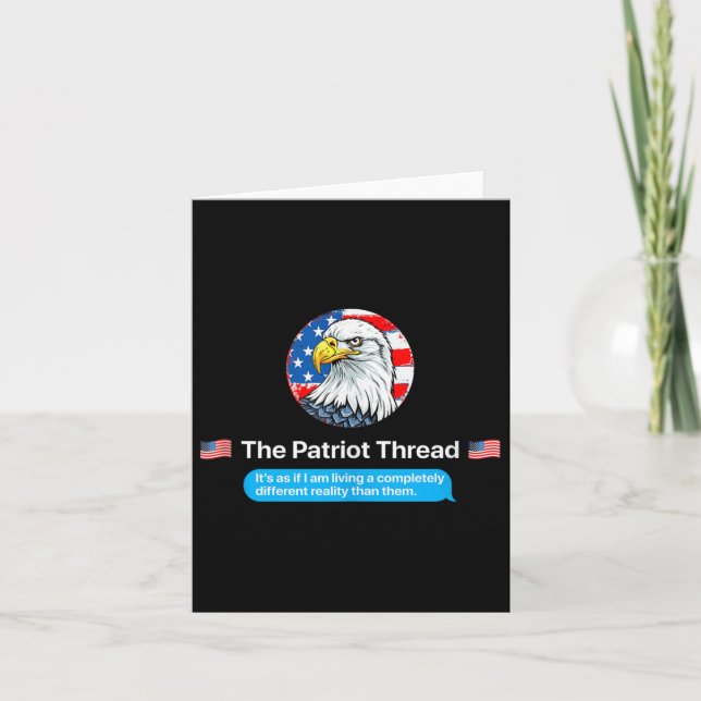 Carte Le Fil Patriot Vivant Un R Complètement Différent (Devant)