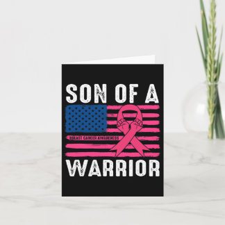 Carte Le Fils Drapeau Américain D'Un Guerrier Cancer Du 