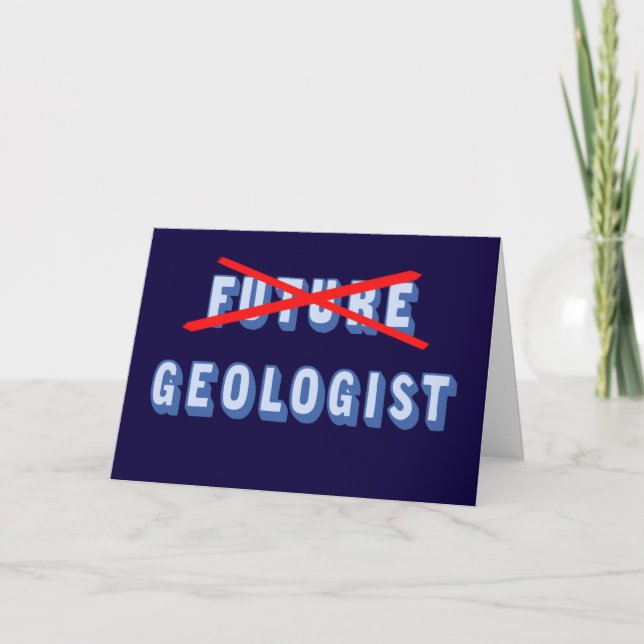 Carte Le futur géologue n'est plus (Devant)