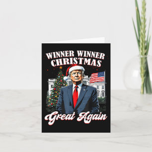 Carte Le gagnant de Noël Grand à nouveau amusant Trump 2