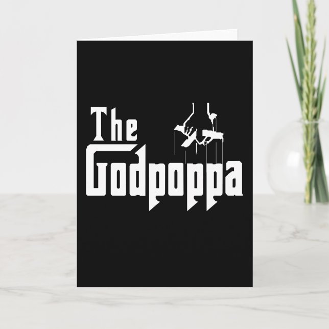 Carte Le Godpoppa Vêtement Fête des pères amusant (Devant)