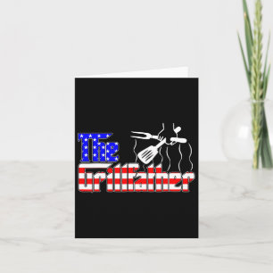 Carte Le Grill-père 4 juillet Funny Grilling Bbq Am