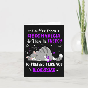 Carte Le Guerrier Que Je Souffre De Fibromyalgie