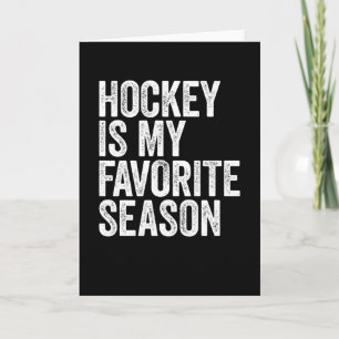 Carte Le hockey est ma saison préférée