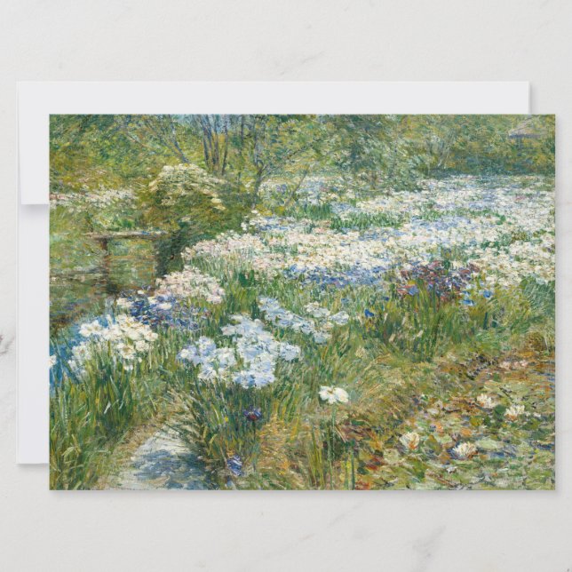 Carte Le Jardin aquatique (par Childe Hassam) (Devant)