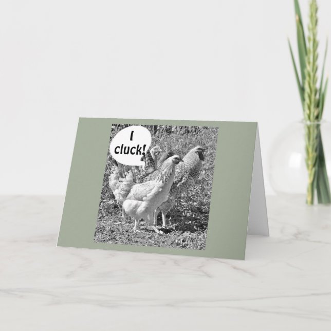 CARTE LE JEU DE POULET CÉLÉBRE "VOTRE ANNIVERSAIRE MUTUE (Devant)