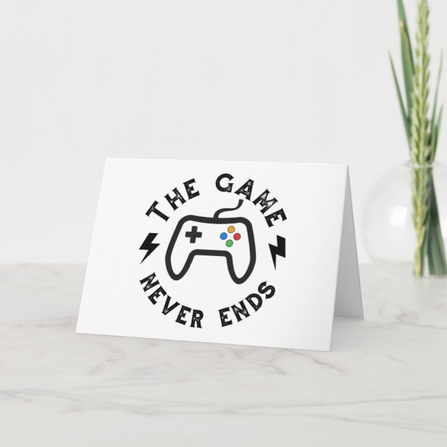 Carte Le Jeu ne se termine jamais (Devant)