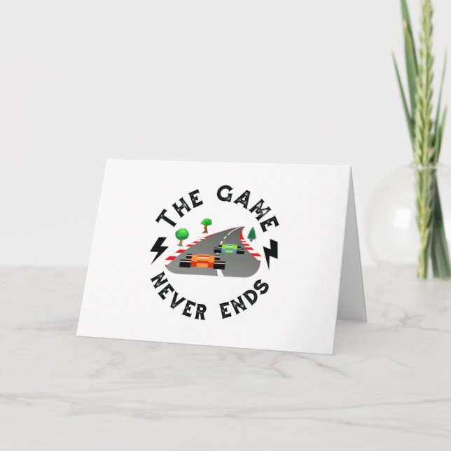 Carte Le Jeu ne se termine jamais (Devant)