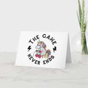 Carte Le jeu ne se termine jamais pour les licornes