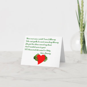 Carte Le jour Claddagh gaélique et centre de détection