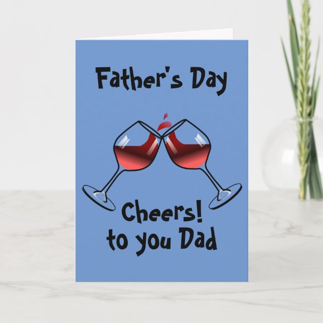 Carte Le Jour de Cheers et Wine (Devant)