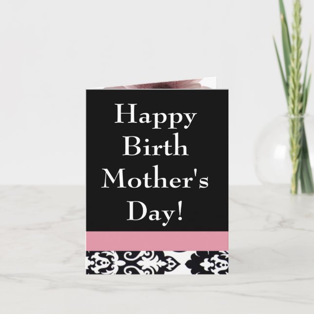 Carte Le jour de la maman heureuse de naissance (Devant)