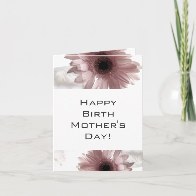 Carte Le jour de la maman heureuse de naissance (Devant)