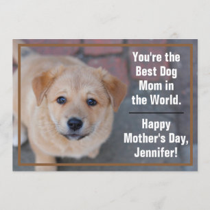 Carte Le jour de mère de la maman   de chien